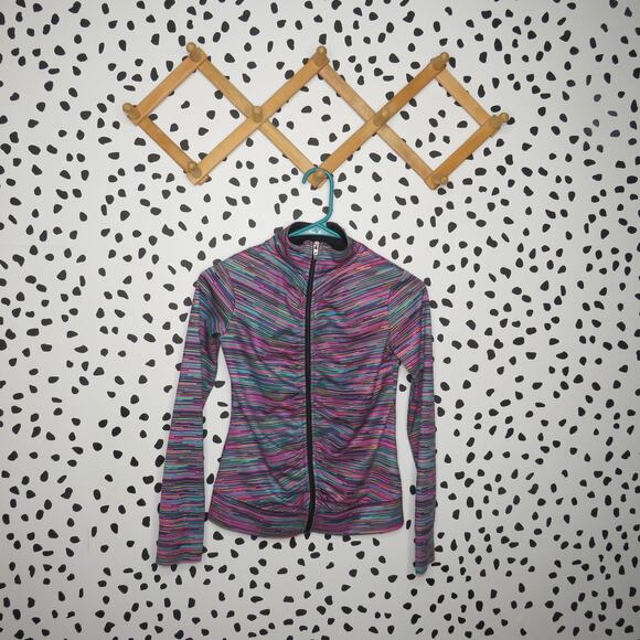 C9 by Champion Other - C9 Champion Multicolor Ruched Girls Full Zip Up Jacket